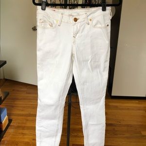True Religion White Skinny Jeans